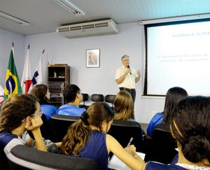 Jovens aprendem sobre mudança climática e saúde