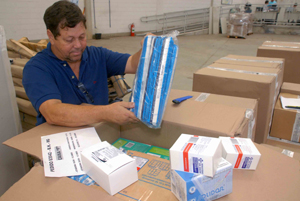 distribuição dos kits de medicamentos às cidades mais afetadas pelas chuvas