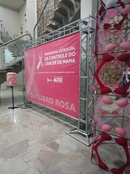 SRS-JF promove intervenção artística em prol do Outubro Rosa