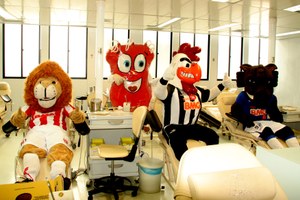 Mascotes de times mineiros agitam campanha “Torcida Doadora”