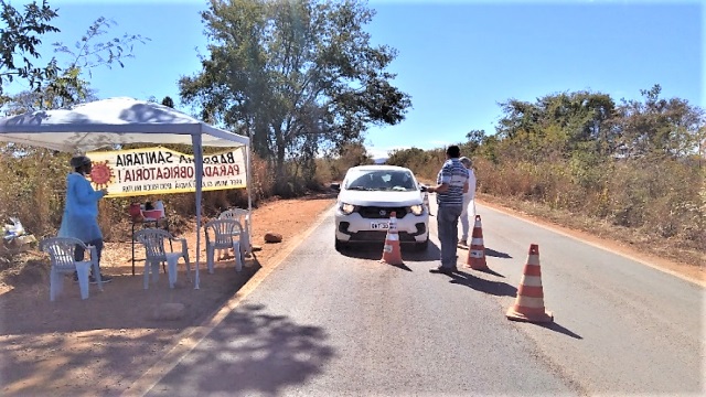 Barreira Sanitária em Glaucilândia