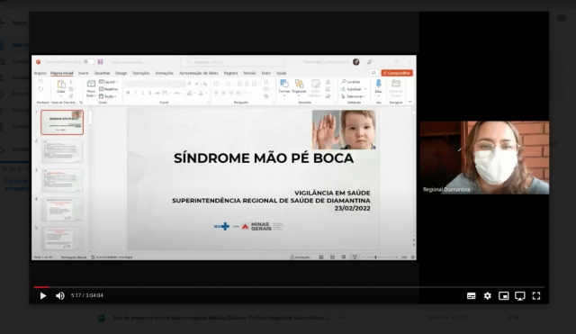 Reunião virtual de capacitação - Sindrome mão-pé-boca