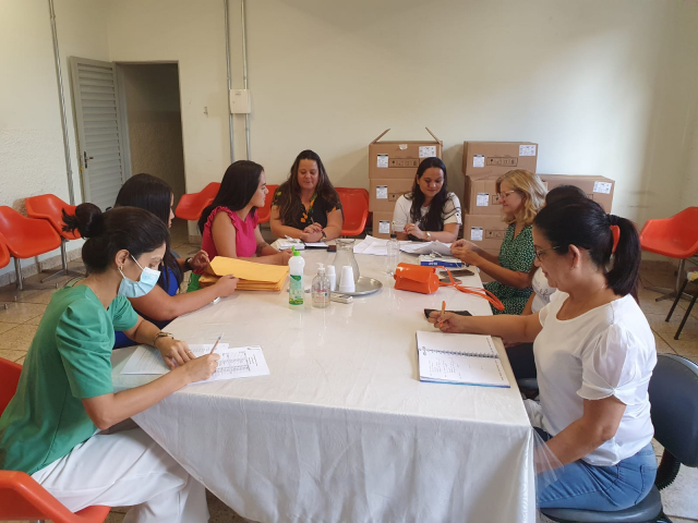 Representantes do município de São Gonçalo do Abaeté em reunião com Núcleo de Vigilância Sanitária da SRS Patos de Minas - Foto: Ivany Brito