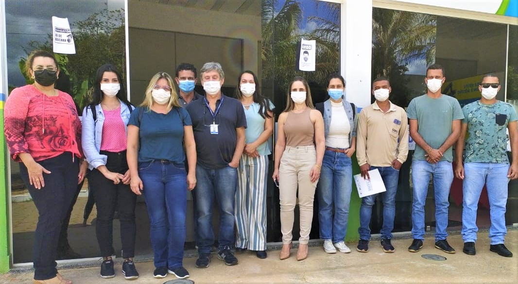 Técnicos da SRS de Montes Claros, da Fiocruz e da Secretaria de Saúde de São João do Pacuí - Foto de Pedro Ricardo