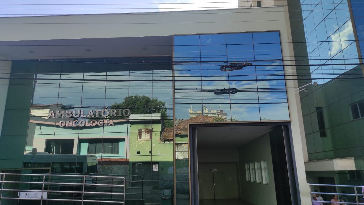 Fachada da oncologia da Santa Casa de Alfenas / Crédito: Thayane Viana