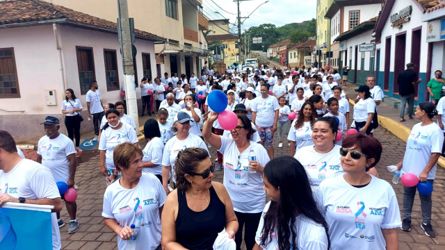 Caminhada “Laços Unidos Pela Vida” município de São Gonçalo do Rio Abaixo - Foto: ASCOM Prefeitura de São Gonçalo do Rio Abaixo