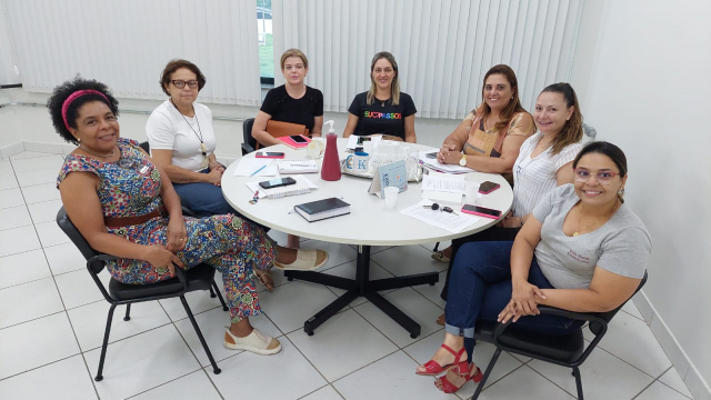 Reunião de alinhamento entre SRS Passos, SRE Passos e referências municipais - Foto: Ascom SRS Passos