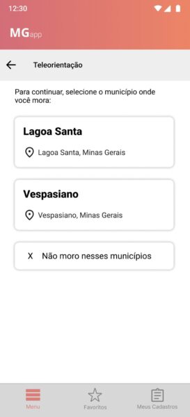 4- Realiza a solicitação de orientação